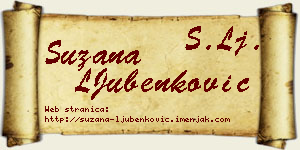 Suzana LJubenković vizit kartica